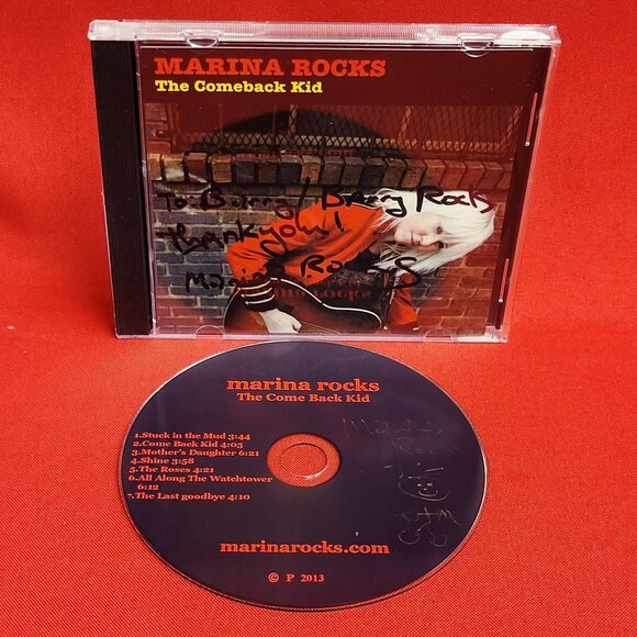 Marina Rocks The Comeback Kid CD Signed 2013 - Picture 7 of 8